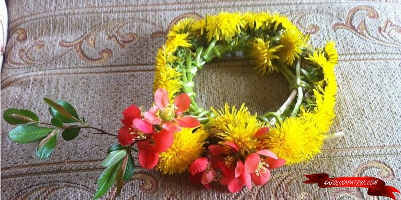 Flower wreath made from Polish flowers