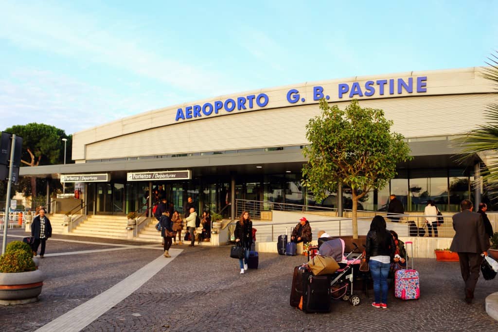 Rome Ciampino Airport from the outside building