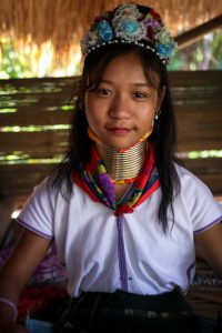 Kayan girl, neck rings