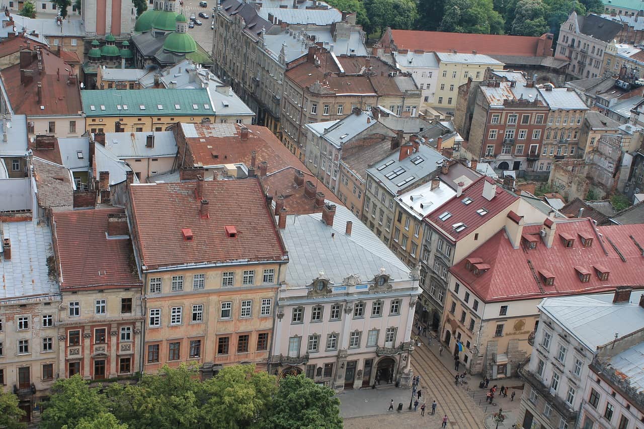 Lviv looks beautiful from the above.