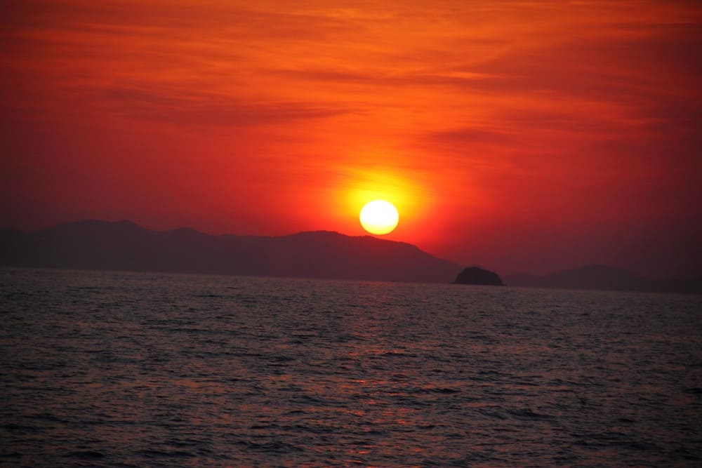 coucher de soleil à Phuket