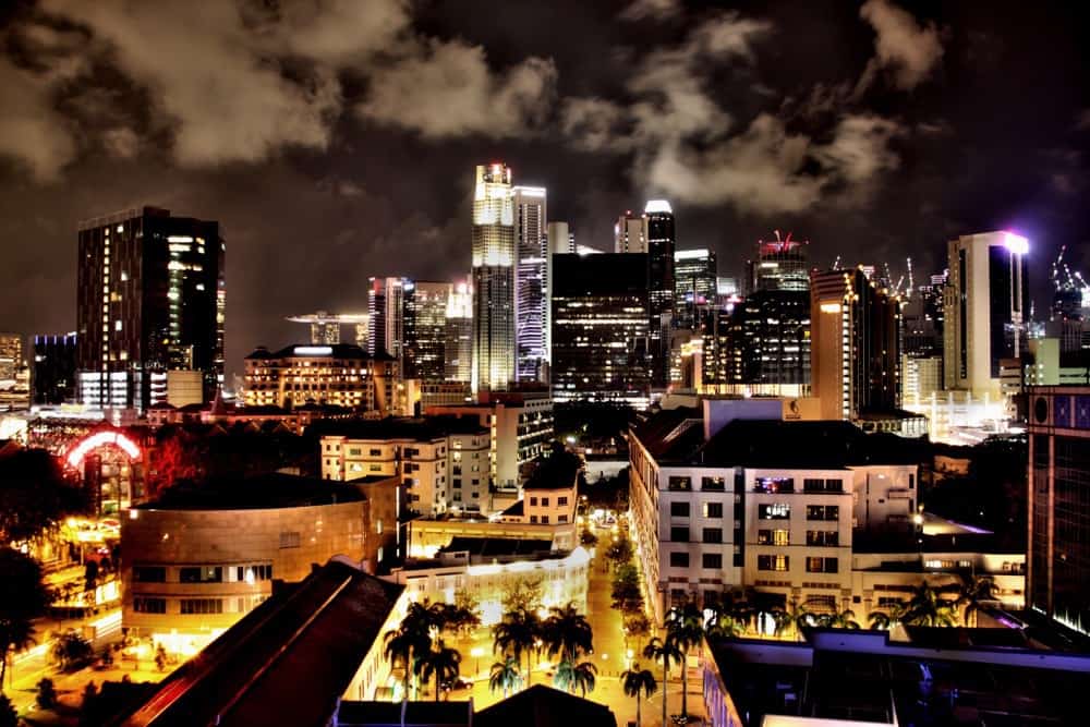 View from the Holiday Inn Express Clark Quay room