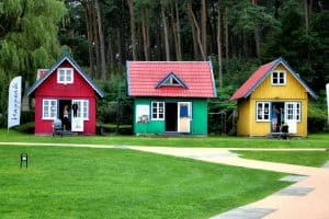 Cute little colorful houses Nida