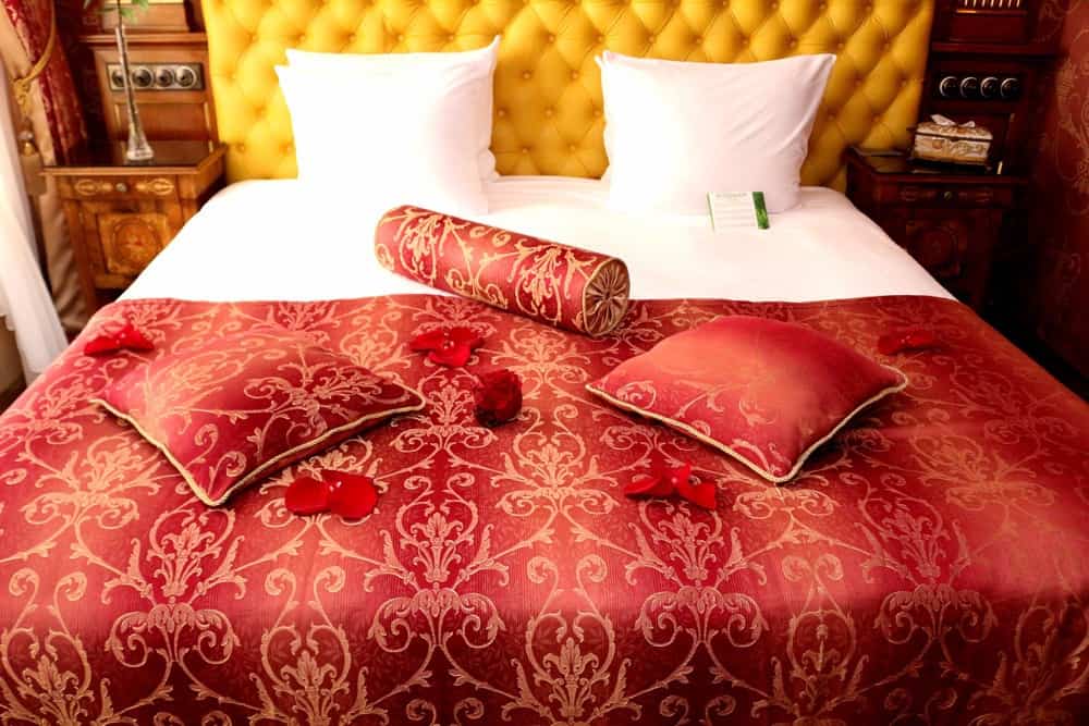 King size bed at Ramada Hotel