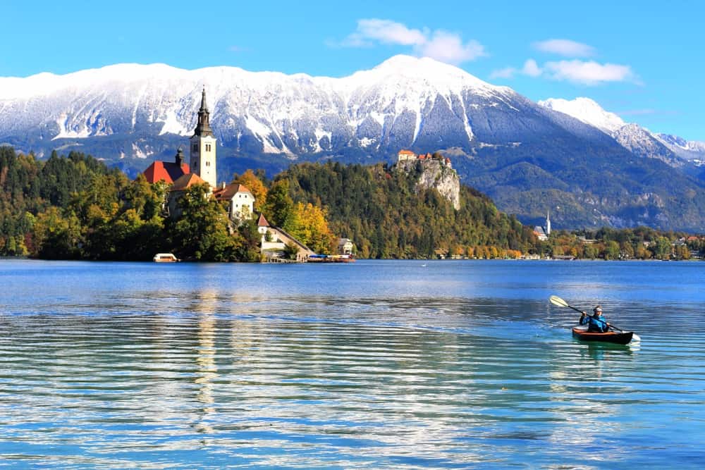 bled alpen juliaanse sneeuwkajak