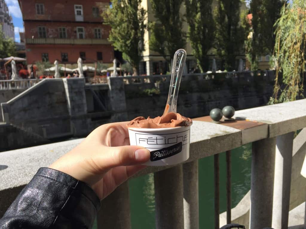 gelato jlubljana chocolate river