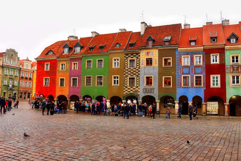 poznan colorful houses