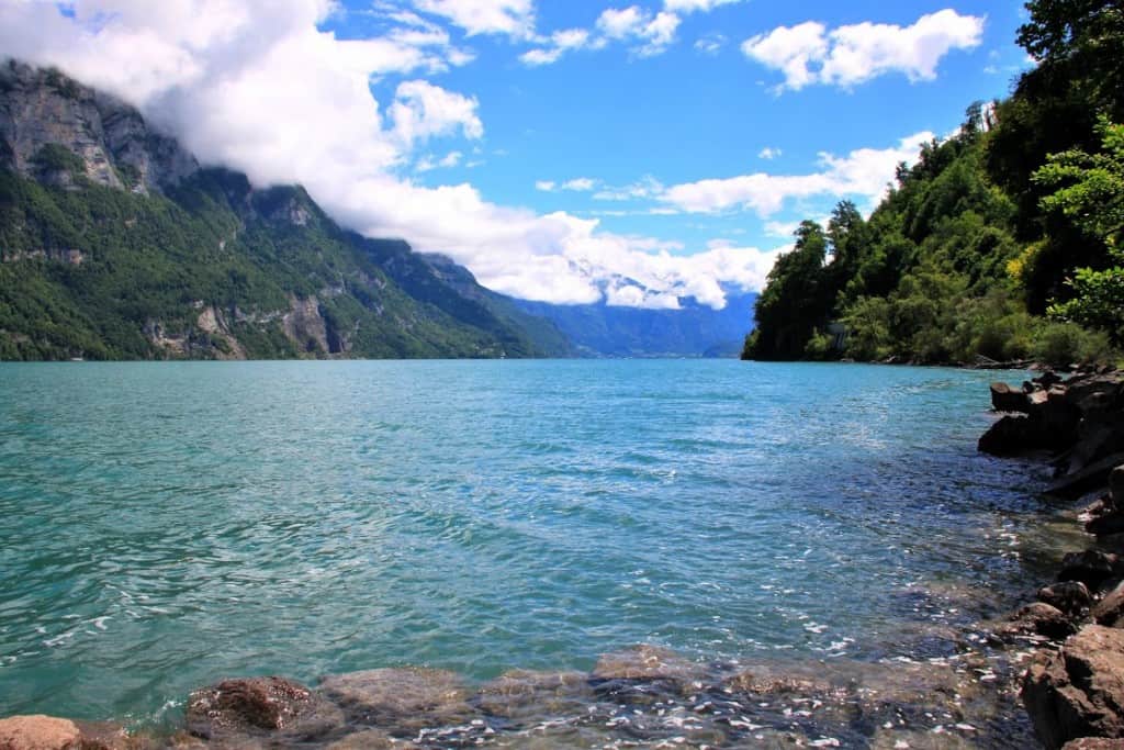 Walensee lake is a romantic hotspot in Switzerland