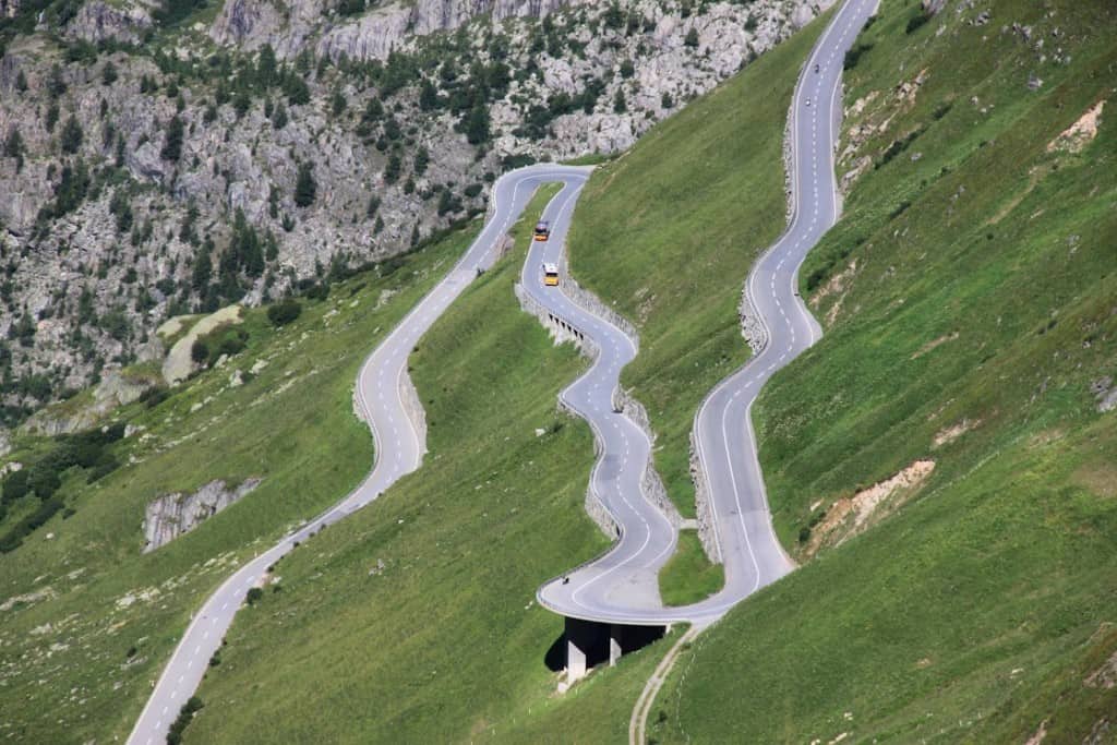 Furka Pass is one of the best and most exciting places to go in Switzerland.
