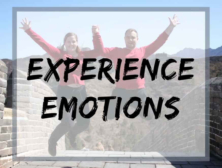 Experience emotions to be able to truly love