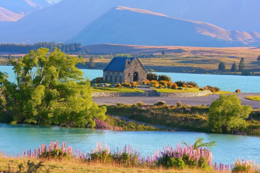 new zealand romantic place lake tekapo