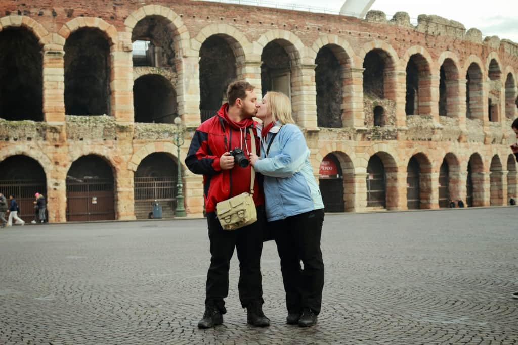 Nothing better than a kiss in Verona