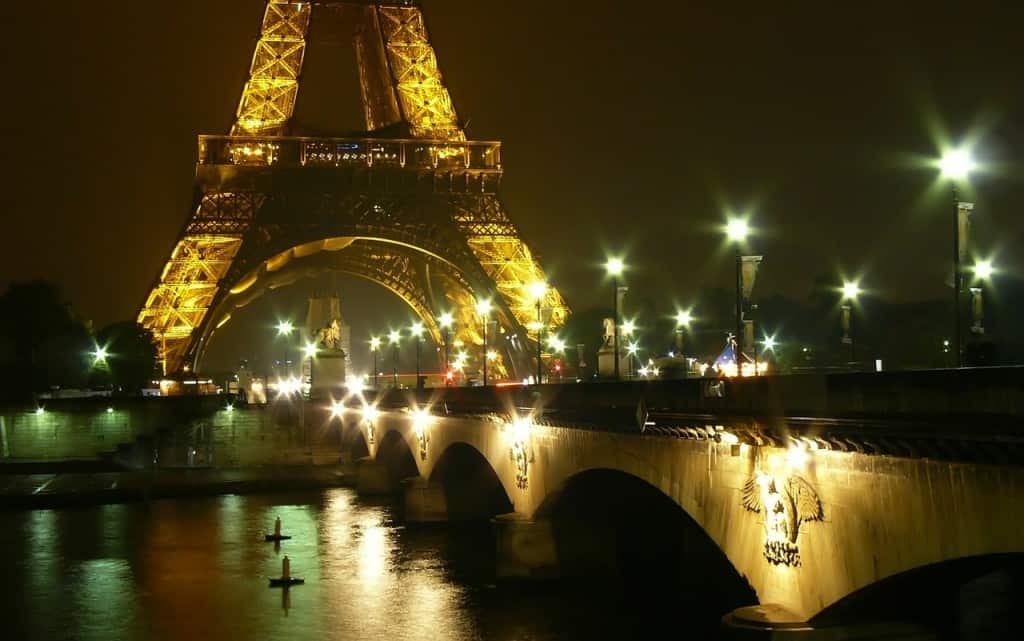 Paris night cruise Eiffel Tower