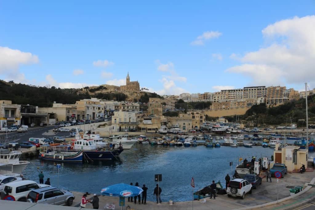 Gozo ferry terminal harbor