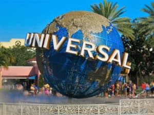 Universal Studios globe.